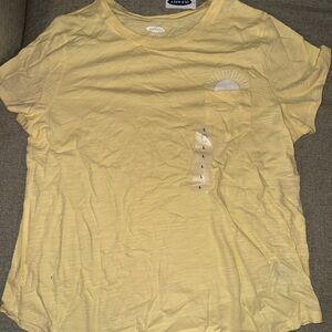 Old Navy Soft Yellow Tee